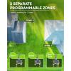 imageRAINPOINT 2 Zone Sprinkler Timer with Brass Inlet and Outlet  Water Timer for Garden Hose with Rain DelayManual WateringAutomatic Irrigation Controller System  Water Hose Timer for Yard LawnBrass