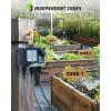 imageRAINPOINT 3 Zone Sprinkler Timer with Brass Inlet Water Timer for Garden HoseRain DelayManualAutomatic Watering System HoseHose Timers for Watering with IP65 Waterproof Large LCD for Yard3 Zone water timer