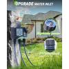 imageRAINPOINT 3 Zone Sprinkler Timer with Brass Inlet Water Timer for Garden HoseRain DelayManualAutomatic Watering System HoseHose Timers for Watering with IP65 Waterproof Large LCD for Yard3 Zone water timer