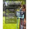 imageRAINPOINT 3 Zone Sprinkler Timer with Brass Inlet Water Timer for Garden HoseRain DelayManualAutomatic Watering System HoseHose Timers for Watering with IP65 Waterproof Large LCD for Yard3 Zone water timer