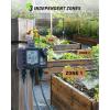 imageRAINPOINT 3 Zone Sprinkler Timer with Brass Inlet Water Timer for Garden HoseRain DelayManualAutomatic Watering System HoseHose Timers for Watering with IP65 Waterproof Large LCD for Yard3 Zone water timer