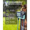 imageRAINPOINT 3 Zone Sprinkler Timer with Brass Inlet Water Timer for Garden HoseRain DelayManualAutomatic Watering System HoseHose Timers for Watering with IP65 Waterproof Large LCD for Yard3 Zone water timer