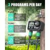 imageRAINPOINT Brass Sprinkler Timer 2 Stations Large Digital Water Timer for Garden Hose with 6 Programmable Procedure Hose Timer with DelayManualAuto Irrigation Mode for WeekSpecificDaily Watering