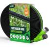 imageRAINPOINT Flat Soaker Hose 50ft 80 WaterSaving Drip Irrigation Hose for Garden Leakproof and Flexible with Anodized Aluminum Ends Double Layer Soaking Hoses for Garden Vegetables GreenGreen
