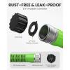 imageRAINPOINT Flat Soaker Hose 50ft 80 WaterSaving Drip Irrigation Hose for Garden Leakproof and Flexible with Anodized Aluminum Ends Double Layer Soaking Hoses for Garden Vegetables GreenGreen