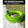 imageRAINPOINT Garden Hose 100ft  lightweight Heavy Duty Water Hose with Swivel Grip  Flexible Hybrid Rubber 58quot Male to Female50ft