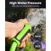 imageRAINPOINT Garden Hose 100ft  lightweight Heavy Duty Water Hose with Swivel Grip  Flexible Hybrid Rubber 58quot Male to Female75ft