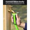 imageRAINPOINT Garden Hose 100ft  lightweight Heavy Duty Water Hose with Swivel Grip  Flexible Hybrid Rubber 58quot Male to Female75ft