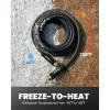 imageRAINPOINT Garden Hose 50ft x 58quot Water Hose Flexible Lightweight Hybrid Hose with Swivel Handle Male to Female FittingsBlack