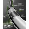 imageRAINPOINT Garden Hose 50ft x 58quot Water Hose Flexible Lightweight Hybrid Hose with Swivel Handle Male to Female FittingsBlack