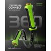 imageRAINPOINT Garden Hose 50ft x 58quot Water Hose Flexible Lightweight Hybrid Hose with Swivel Handle Male to Female FittingsBlack