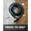 imageRAINPOINT Garden Hose 50ft x 58quot Water Hose Flexible Lightweight Hybrid Hose with Swivel Handle Male to Female FittingsBlack