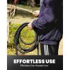 imageRAINPOINT Garden Hose 50ft x 58quot Water Hose Flexible Lightweight Hybrid Hose with Swivel Handle Male to Female FittingsBlack