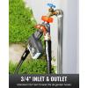 imageRAINPOINT Garden Hose Splitter 2 Way Heavy Duty Water Hose Y Spigot Splitter with Shutoff Valves 100 Metal Body Outdoor Faucet Splitter 19quot Extra Long Metal Handle 34quot GHT ThreadGreenOrange