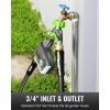 imageRAINPOINT Garden Hose Splitter 2 Way Heavy Duty Water Hose Y Spigot Splitter with Shutoff Valves 100 Metal Body Outdoor Faucet Splitter 19quot Extra Long Metal Handle 34quot GHT ThreadGreenGreen