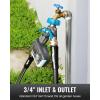 imageRAINPOINT Garden Hose Splitter 2 Way Heavy Duty Water Hose Y Spigot Splitter with Shutoff Valves 100 Metal Body Outdoor Faucet Splitter 19quot Extra Long Metal Handle 34quot GHT ThreadGreenBlue