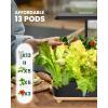 imageRAINPOINT Indoor Hydroponics Growing System13 Pods Hydroponic Garden Planter Vegetable Growing System Kit Kitchen for Women Hydro Garden Herb GrowerBrown