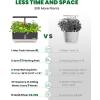 imageRAINPOINT Indoor Hydroponics Growing System13 Pods Hydroponic Garden Planter Vegetable Growing System Kit Kitchen for Women Hydro Garden Herb GrowerGray