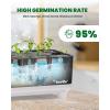 imageRAINPOINT Indoor Hydroponics Growing System13 Pods Hydroponic Garden Planter Vegetable Growing System Kit Kitchen for Women Hydro Garden Herb GrowerGray