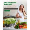 imageRAINPOINT Indoor Hydroponics Growing System13 Pods Hydroponic Garden Planter Vegetable Growing System Kit Kitchen for Women Hydro Garden Herb GrowerGray