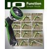 imageRAINPOINT Metal Garden Hoses for Yard 100 ft  Nokink 304 Water Hose 100ft with 10 mode Nozzle  Brass Connection Swivel Handle Flexible HoseLightweight Puncture50ft