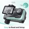 imageRAINPOINT Sprinkler Timer Outdoor Water Timer for Garden Hose Faucet Timer Programmable Watering Irrigation Timer with Rain DelayManual V2 2024 ReleasePlasticPlastic