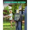 imageRAINPOINT Sprinkler Timer with 3 Independent Programs Water Timer with Rain DelayManualAutomatic Irrigation Timer System Waterproof Hose Timer 1 Outlet for Garden Lawn YardMetal