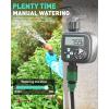 imageRAINPOINT Sprinkler Timer with 3 Independent Programs Water Timer with Rain DelayManualAutomatic Irrigation Timer System Waterproof Hose Timer 1 Outlet for Garden Lawn YardPlastic