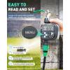 imageRAINPOINT Sprinkler Timer with 3 Independent Programs Water Timer with Rain DelayManualAutomatic Irrigation Timer System Waterproof Hose Timer 1 Outlet for Garden Lawn YardPlastic