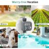 imageRAINPOINT Sprinkler Timer with 3 Independent Programs Water Timer with Rain DelayManualAutomatic Irrigation Timer System Waterproof Hose Timer 1 Outlet for Garden Lawn YardPlastic