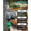 imageRAINPOINT Sprinkler Timer with 3 Independent Programs Water Timer with Rain DelayManualAutomatic Irrigation Timer System Waterproof Hose Timer 1 Outlet for Garden Lawn YardPlastic