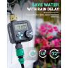 imageRAINPOINT Sprinkler Timer with 3 Independent Programs Water Timer with Rain DelayManualAutomatic Irrigation Timer System Waterproof Hose Timer 1 Outlet for Garden Lawn YardMetal