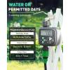 imageRAINPOINT Sprinkler Timer with 3 Independent Programs Water Timer with Rain DelayManualAutomatic Irrigation Timer System Waterproof Hose Timer 1 Outlet for Garden Lawn YardPlastic