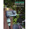imageRAINPOINT Sprinkler Timer with Brass Swivel Water Timer for Garden Hose Programmable Hose Timer with Rain DelayManual Watering Digital Irrigation Timer System for Lawns 1 OutletMetal