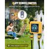 imageRAINPOINT WiFi Water Timer With Brass Inlet ampamp Outlet  Sprinkler Timer No Hub Required  Compatible With 24Ghz WiFi and TWG004WRF Hub Lot Number After 2021082 Zone Timer Brass Outlet