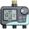 imageRAINPOINT 3 Zone Sprinkler Timer with Brass Inlet Water Timer for Garden HoseRain DelayManualAutomatic Watering System HoseHose Timers for Watering with IP65 Waterproof Large LCD for Yard3 Zone water timer
