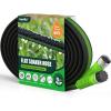 imageRAINPOINT Flat Soaker Hose 50ft 80 WaterSaving Drip Irrigation Hose for Garden Leakproof and Flexible with Anodized Aluminum Ends Double Layer Soaking Hoses for Garden Vegetables GreenGreen