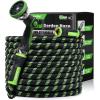 imageRAINPOINT Metal Garden Hoses for Yard 100 ft  Nokink 304 Water Hose 100ft with 10 mode Nozzle  Brass Connection Swivel Handle Flexible HoseLightweight Puncture50ft
