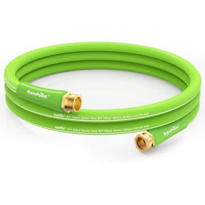 imageRAINPOINT Garden Hose 100ft  lightweight Heavy Duty Water Hose with Swivel Grip  Flexible Hybrid Rubber 58quot Male to Female10ft