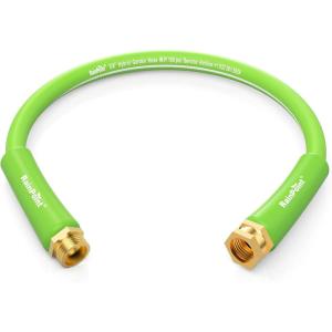 imageRAINPOINT Garden Hose 100ft  lightweight Heavy Duty Water Hose with Swivel Grip  Flexible Hybrid Rubber 58quot Male to Female3ft