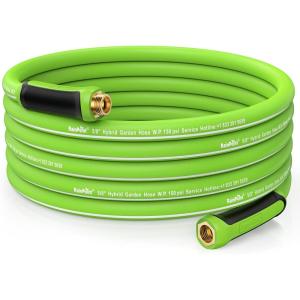 imageRAINPOINT Garden Hose 100ft  lightweight Heavy Duty Water Hose with Swivel Grip  Flexible Hybrid Rubber 58quot Male to Female50ft