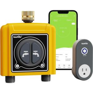 imageRAINPOINT WiFi Water Timer With Brass Inlet ampamp Outlet  Sprinkler Timer No Hub Required  Compatible With 24Ghz WiFi and TWG004WRF Hub Lot Number After 2021082 Zone Timer