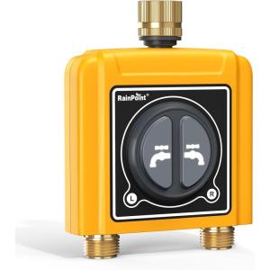 imageRAINPOINT WiFi Water Timer With Brass Inlet ampamp Outlet  Sprinkler Timer No Hub Required  Compatible With 24Ghz WiFi and TWG004WRF Hub Lot Number After 2021082 Zone Timer Brass Outlet Without Hub
