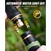imageRAINPOINT Garden Hose Nozzle Heavy Duty Metal Water Hose Sprayer Nozzle with 9 Adjustable Spray Patterns High Pressure Hand Sprayer for Watering Plants Lawns Car and Pet Washing 2 BlackOrange