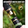 imageRAINPOINT Garden Hose Nozzle Heavy Duty Metal Water Hose Sprayer Nozzle with 9 Adjustable Spray Patterns High Pressure Hand Sprayer for Watering Plants Lawns Car and Pet Washing 2 BlackBlack