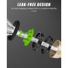 imageRAINPOINT Garden Hose Nozzle Hose Sprayer Nozzle with 9 Spray Patterns High Pressure Water Hose Nozzle Heavy Duty Metal Hand Sprayer Watering Plants and Lawn Car Washing Pet ShoweringGreenGreen
