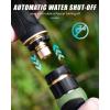 imageRAINPOINT Garden Hose Nozzle Hose Sprayer Nozzle with 9 Spray Patterns High Pressure Water Hose Nozzle Heavy Duty Metal Hand Sprayer Watering Plants and Lawn Car Washing Pet ShoweringGreenBlue