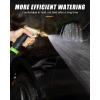 imageRAINPOINT Heavy Duty Metal Spray Nozzle for Garden Hose High Pressure Garden Hose Nozzle with Adjustable Spray Patterns for Watering Plants Car Washing and Pet Showering 2 pcs