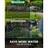 imageRAINPOINT Sprinkler Timer 2 Outlet Water Timer for Garden Hose Programmable Drip Irrigation Timer for Yard Outdoor Watering Rain DelayManualAutomatic System Controller 25quot LCD V2Metal