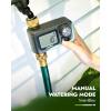 imageRAINPOINT Sprinkler Timer with Brass Inlet ampamp Outlet Programmable Hose Timer for Garden Soaker Hose Water Timer with Rain DelayManual Watering System Digital Drip Irrigation for Yard Lawn